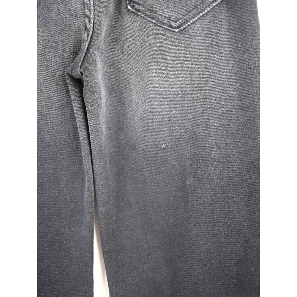 Mother NWT The Hustler Roller Sneak Jeans Wide Leg Not Today Satan Black Size 26 - Picture 14 of 15
